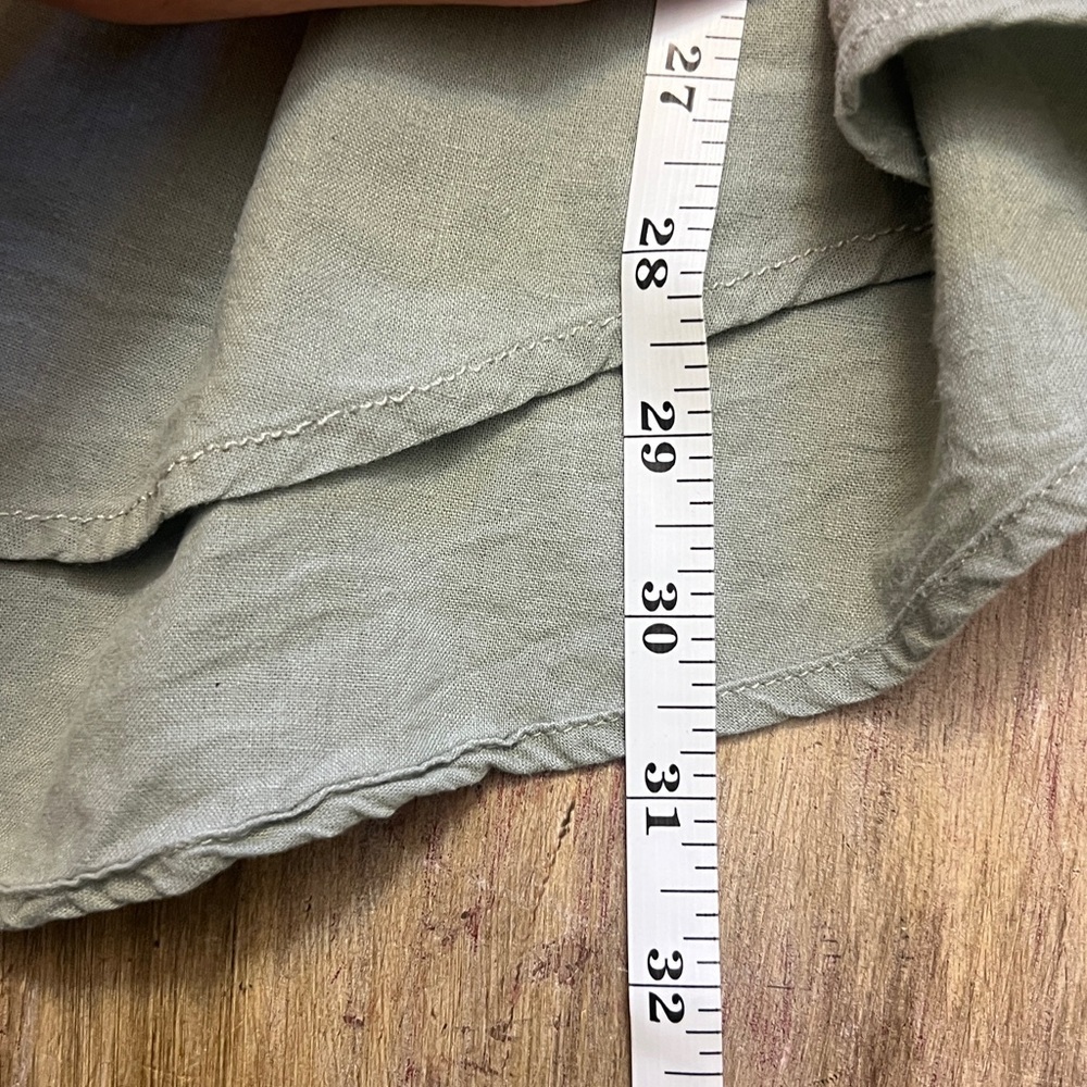 Risen,Oversized Viscous/Linen Blend,Buttoned Shirt,Roll & Button Sleeve,Size 2X - Picture 16 of 16